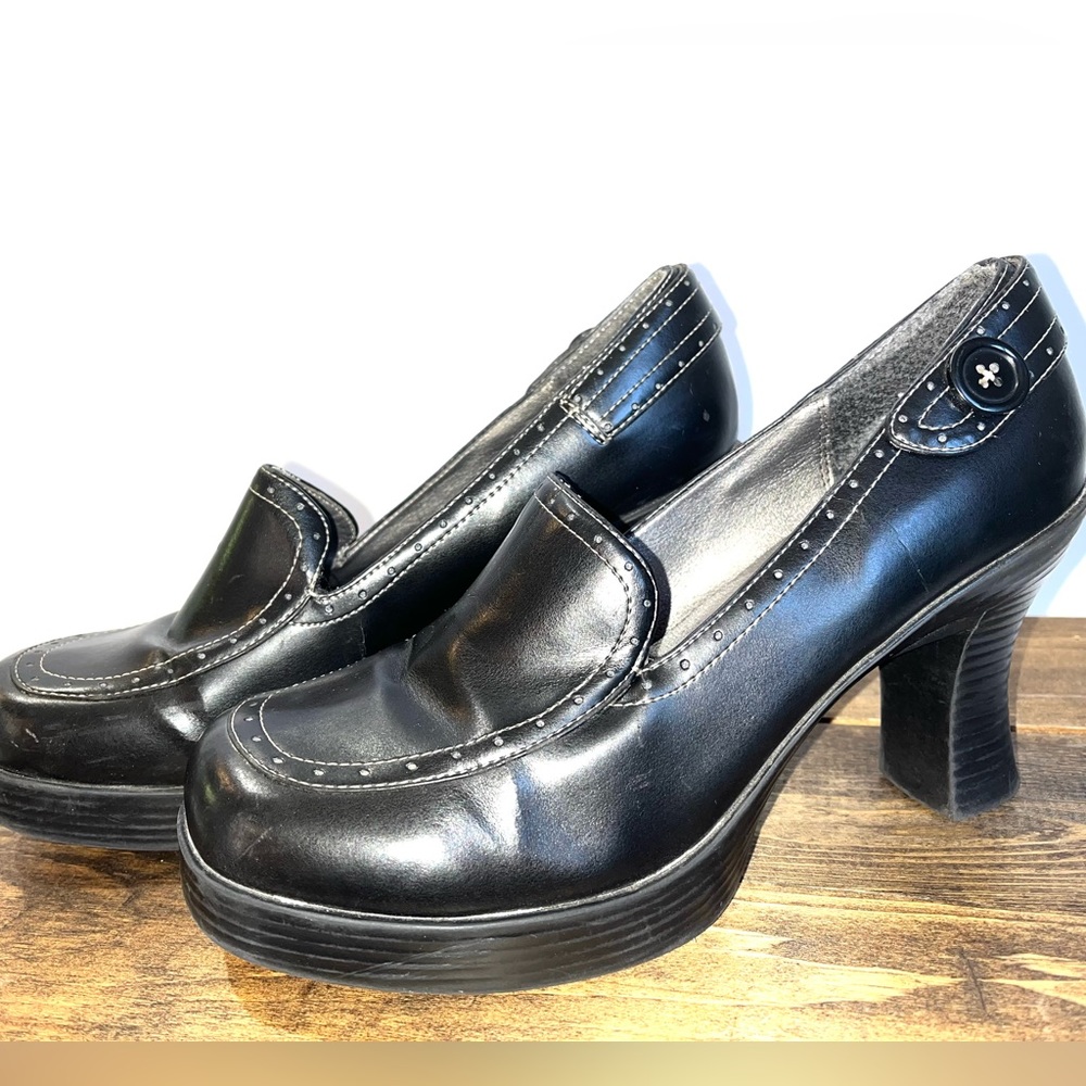 Vintage l.e.i. Chunky platform loafer heels y2k size 9